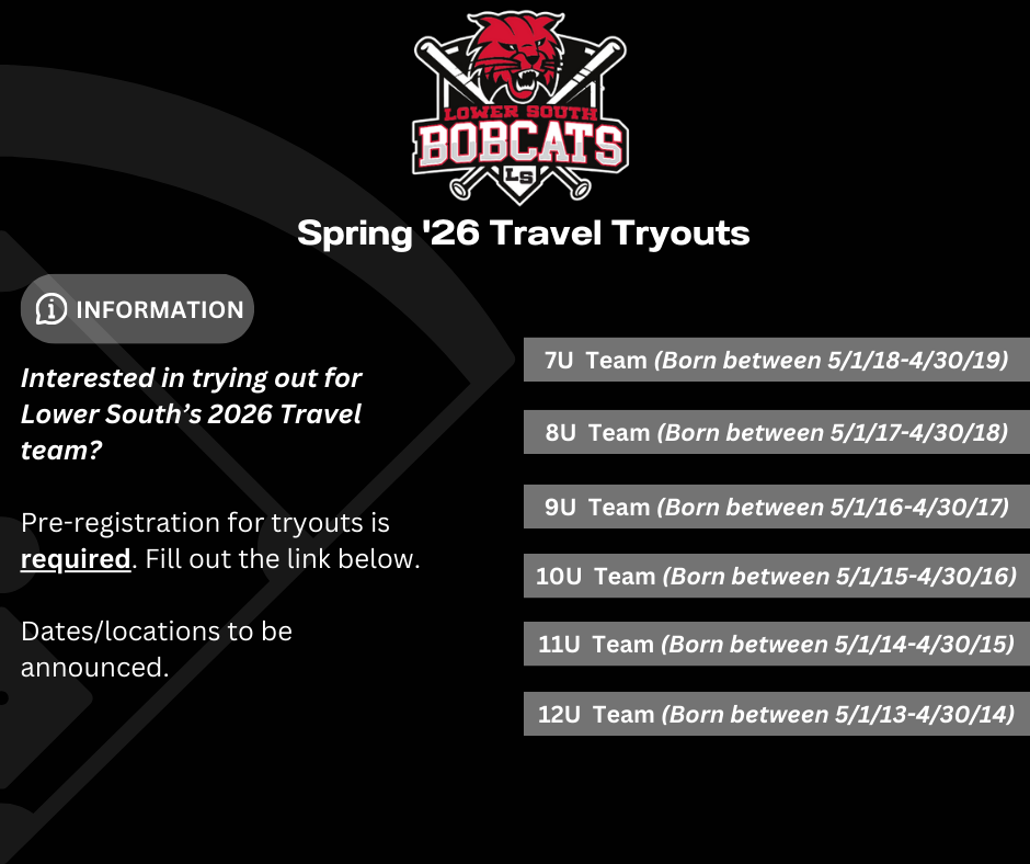 Spring '26 Travel Tryouts Pre Spring '26 Travel Tryouts Pre